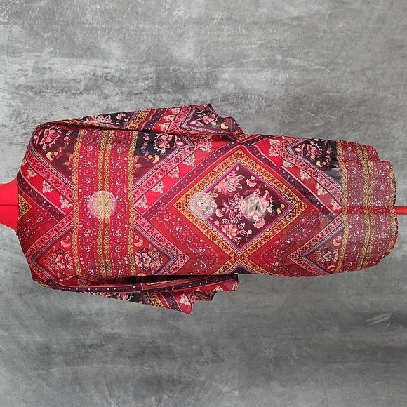 American Eagle BOHO sheer quarter length sleeve pull over - Picture 4 of 11